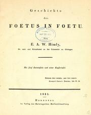 Geschichte des Foetus in Foetu by Ernst August Wilhelm Himly