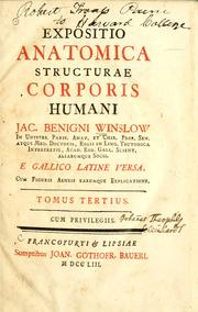 Cover of: Expositio anatomica structurae corporis humani