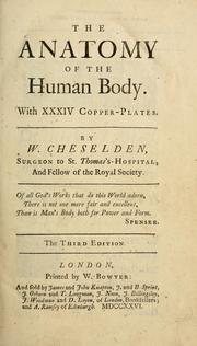 Cover of: The anatomy of the human body: with XXXIV copper-plates