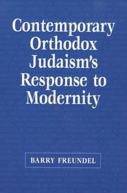 Cover of: Contemporary Orthodox Judaism's Response to Modernity