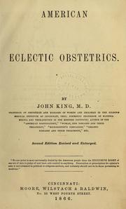 Cover of: American eclectic obstetrics
