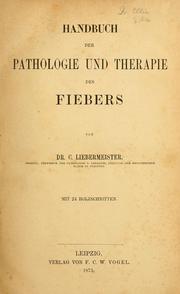 Cover of: Handbuch der Pathologie und Therapie des Fiebers