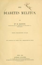 Cover of: Der Diabetes melitus