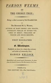 Cover of: Parson Weems of the cherry-tree by Harold Kellock