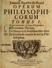Cover of: Operum philosophicorum