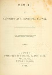 Cover of: Memoir of Margaret and Henrietta Flower...