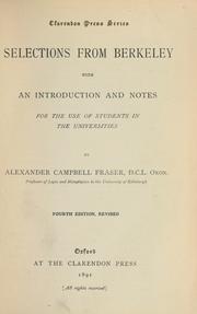 Selections from Berkeley by George Berkeley