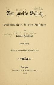 Cover of: Der zweite Schatz by Ludwig Ganghofer