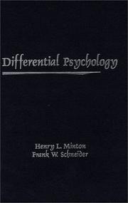 Cover of: Differential Psychology