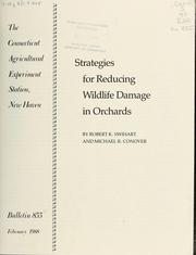Cover of Strategies for reducing wildlife damage in orchards