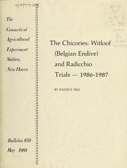 Cover of: The chicories: Witloof (Belgian endive) and radicchio trials - 1986-1987