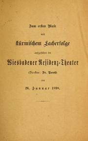 Cover of: Mizi: Schwank in drei Aufzügen