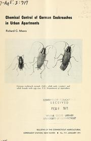 Cover of: Chemical control of German cockroaches in urban apartments