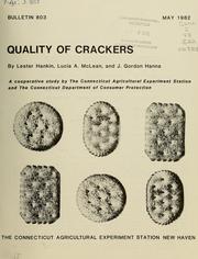 Cover of: Quality of crackers