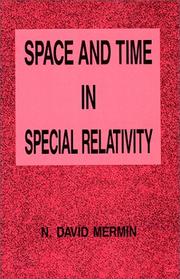 Cover of: Space and time in special relativity