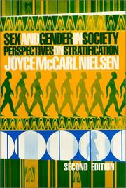 Cover of: Sex and Gender in Society by Joyce McCarl Nielsen