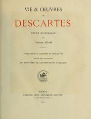 Cover of: Oeuvres de Descartes