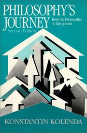 Cover of: Philosophy's journey