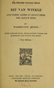 Cover of: Rip Van Winkle by Washington Irving