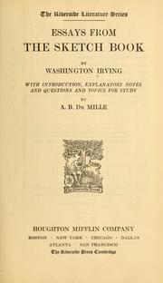 Cover of: Essays from The sketch book by Washington Irving