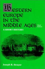 Cover of: Western Europe in the Middle Ages by Joseph R. Strayer