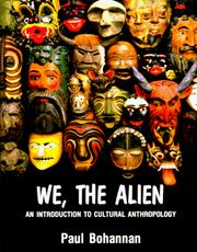 Cover of: We, the alien by Paul Bohannan