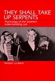 Cover of: They Shall Take Up Serpents by Weston La Barre