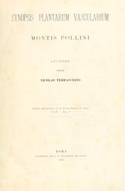 Synopsis plantarum vascularium Montis Pollini by Nicola Terracciano