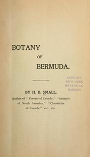 Cover of: Botany of Bermuda by H. Beaumont Small