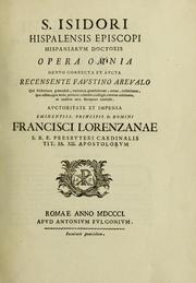 Opera omnia by Saint Isidore of Seville