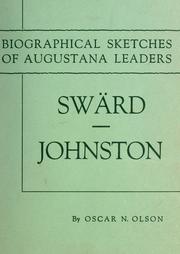 Cover of: Swärd-Johnston: biographical sketches of Augustana leaders