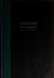 Cover of: Unwritten memories | Katia Mann