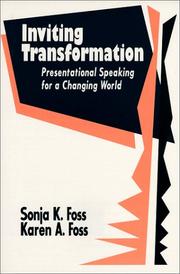 Cover of: Inviting Transformation by Sonja K. Foss, Karen A. Foss