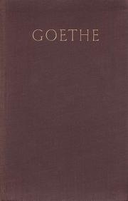 Cover of: Goethes Werke by Johann Wolfgang von Goethe