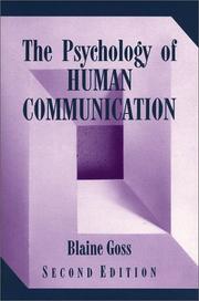 Cover of: The Psychology of Human Communication