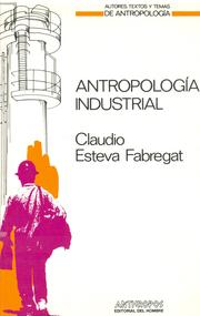 Cover of: Antropología Industrial