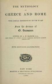Cover of: The mythology of Greece and Rome