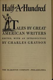 Cover of: Half-a-hundred: tales by great American writers