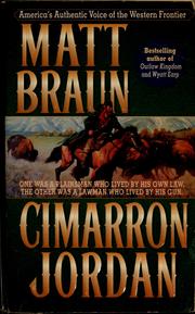 Cover of: Cimarron Jordan by Matt Braun, Matt Braun