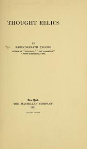Cover of: Thought relics
