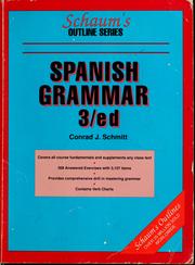 Cover of: Schaum's outline of Spanish grammar by Conrad J. Schmitt