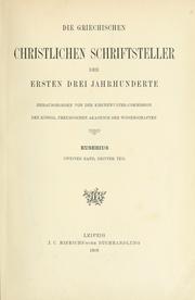 Cover of: Eusebius Werke: Zweiter Band: Die Kirchengeschichte. Dritter Teil: Einleitungen, Übersichten und Register