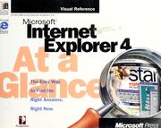 Cover of: Microsoft Internet Explorer 4 at a glance