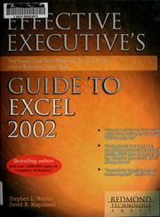 Cover of: Effective executive's guide to Excel 2002 by David Maguiness, David Maguiness