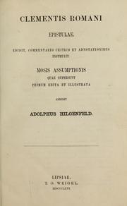 Cover of: Novum Testamentum extra canonem receptum by Adolf Hilgenfeld