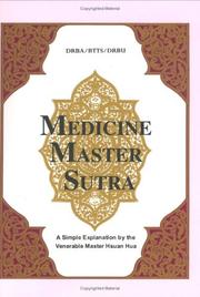 Cover of: Sutra of the merit and virtue of the past vows of Medicine Master Vaidurya Light Tathagata