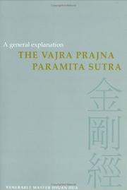 Cover of: The Vajra Prajna Paramita Sutra by Hsuan Hua