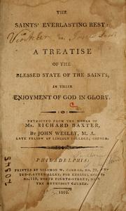 Cover of: The saints' everlasting rest by Richard Baxter