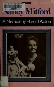 Cover of: Nancy Mitford: a memoir