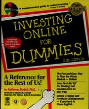 Cover of: Investing online for dummies by Kathleen Sindell